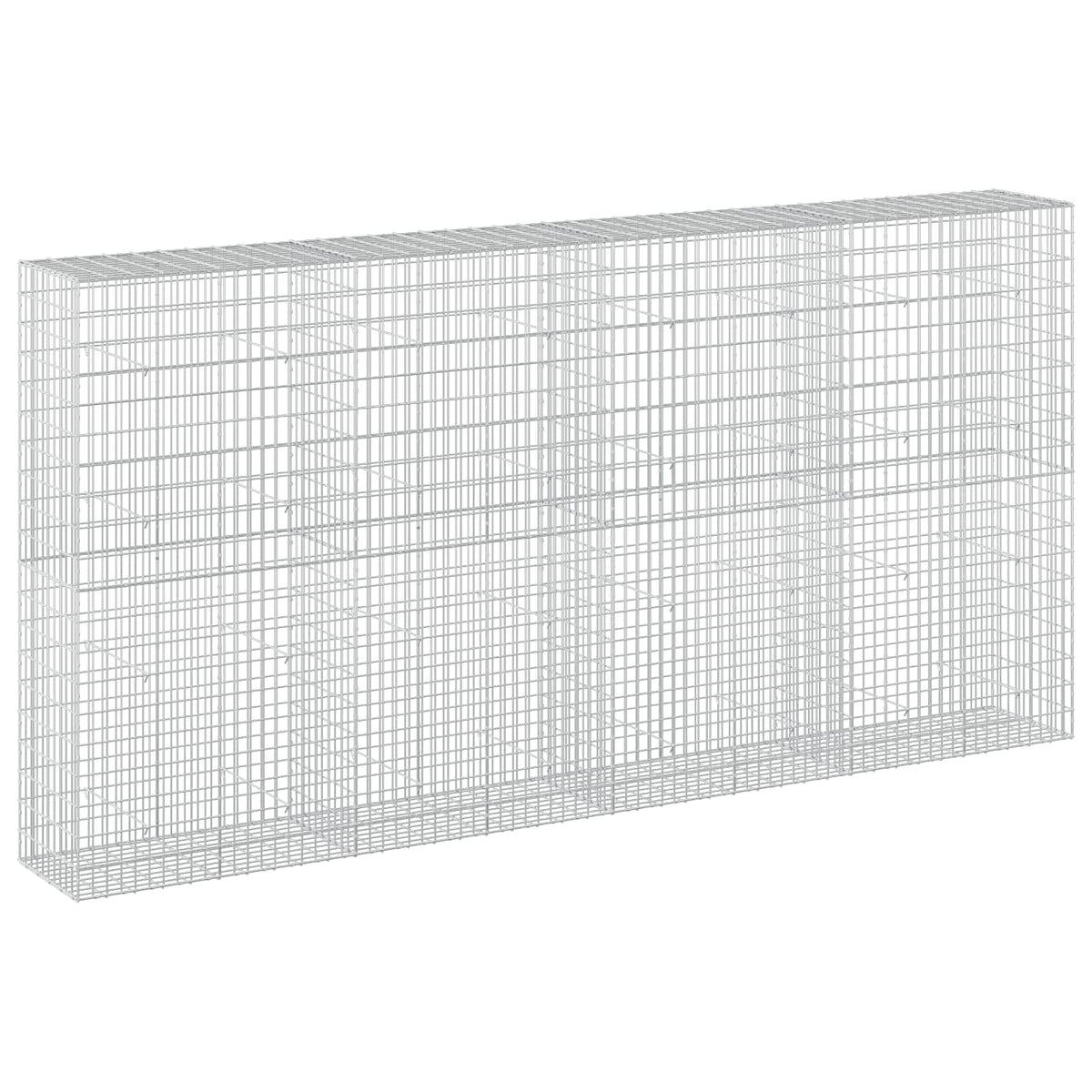 Gabion s žicom debljine 3,5 mm i mrežom 5x10 cm 400x50x200 cm
