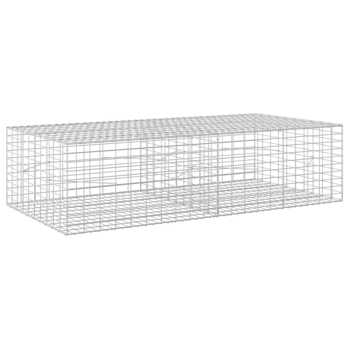 Gabion s žicom debljine 3,5 mm i mrežom 5x10 cm 200x100x50 cm