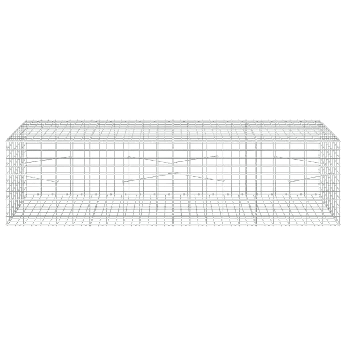 Gabion s žicom debljine 3,5 mm i mrežom 5x10 cm 200x100x50 cm