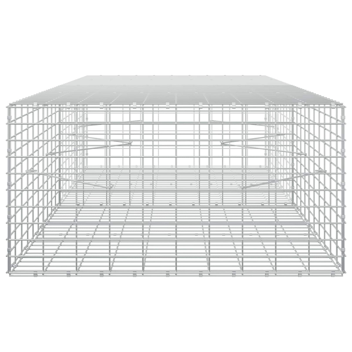 Gabion s žicom debljine 3,5 mm i mrežom 5x10 cm 200x100x50 cm