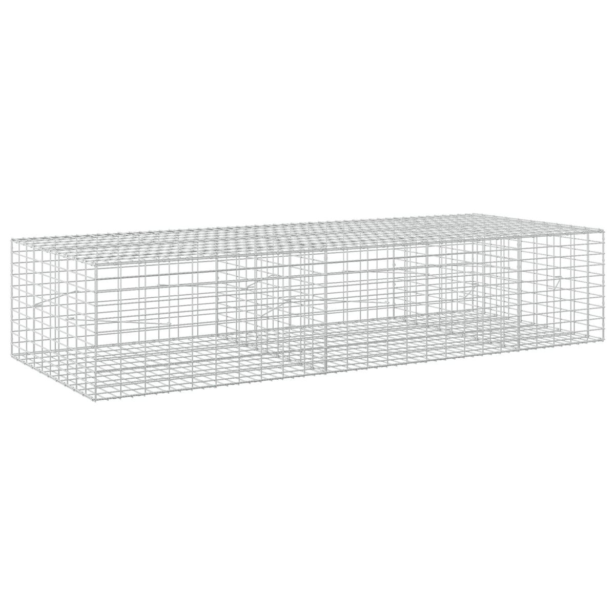 Gabion s žicom debljine 3,5 mm i mrežom 5x10 cm 250x100x50 cm