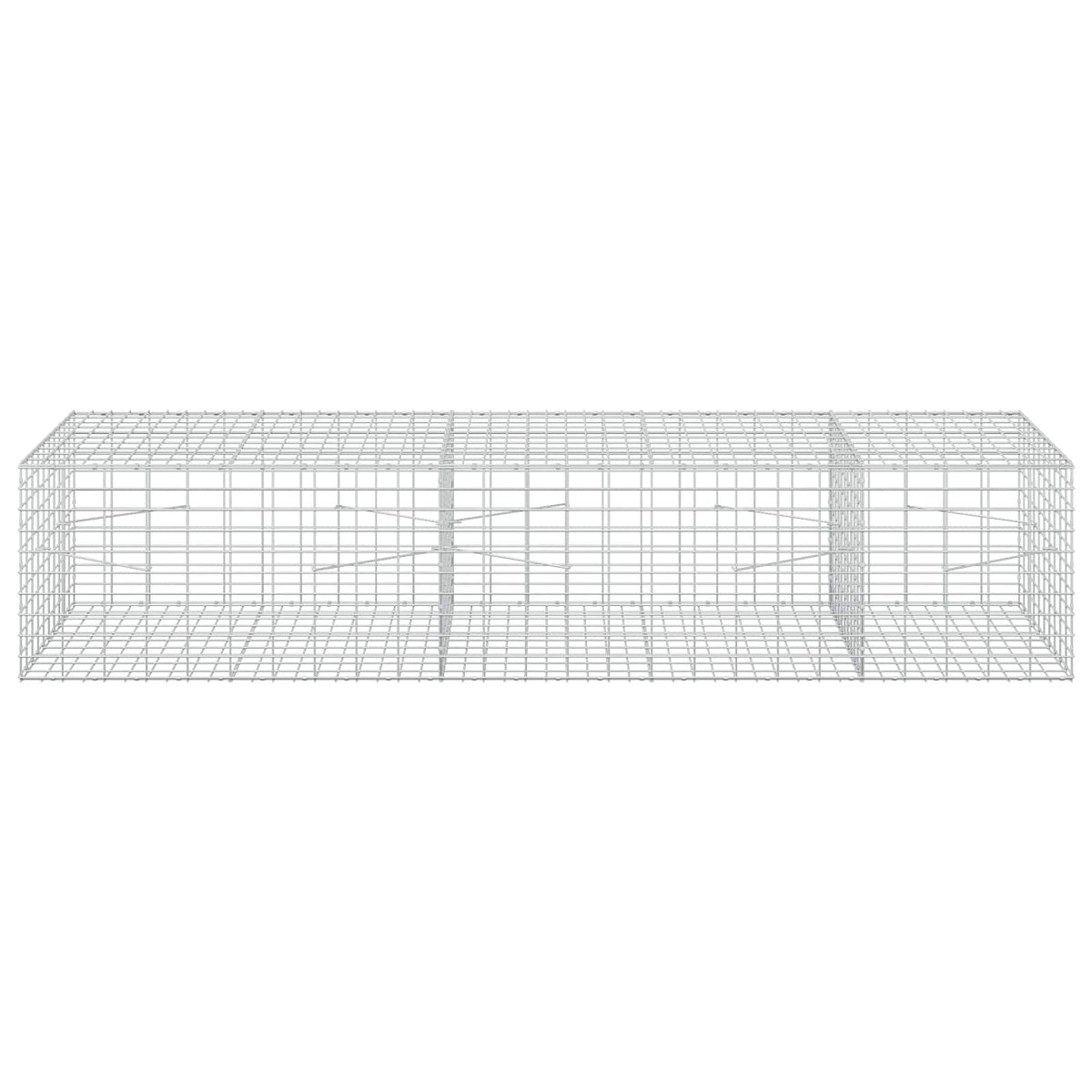Gabion s žicom debljine 3,5 mm i mrežom 5x10 cm 250x100x50 cm