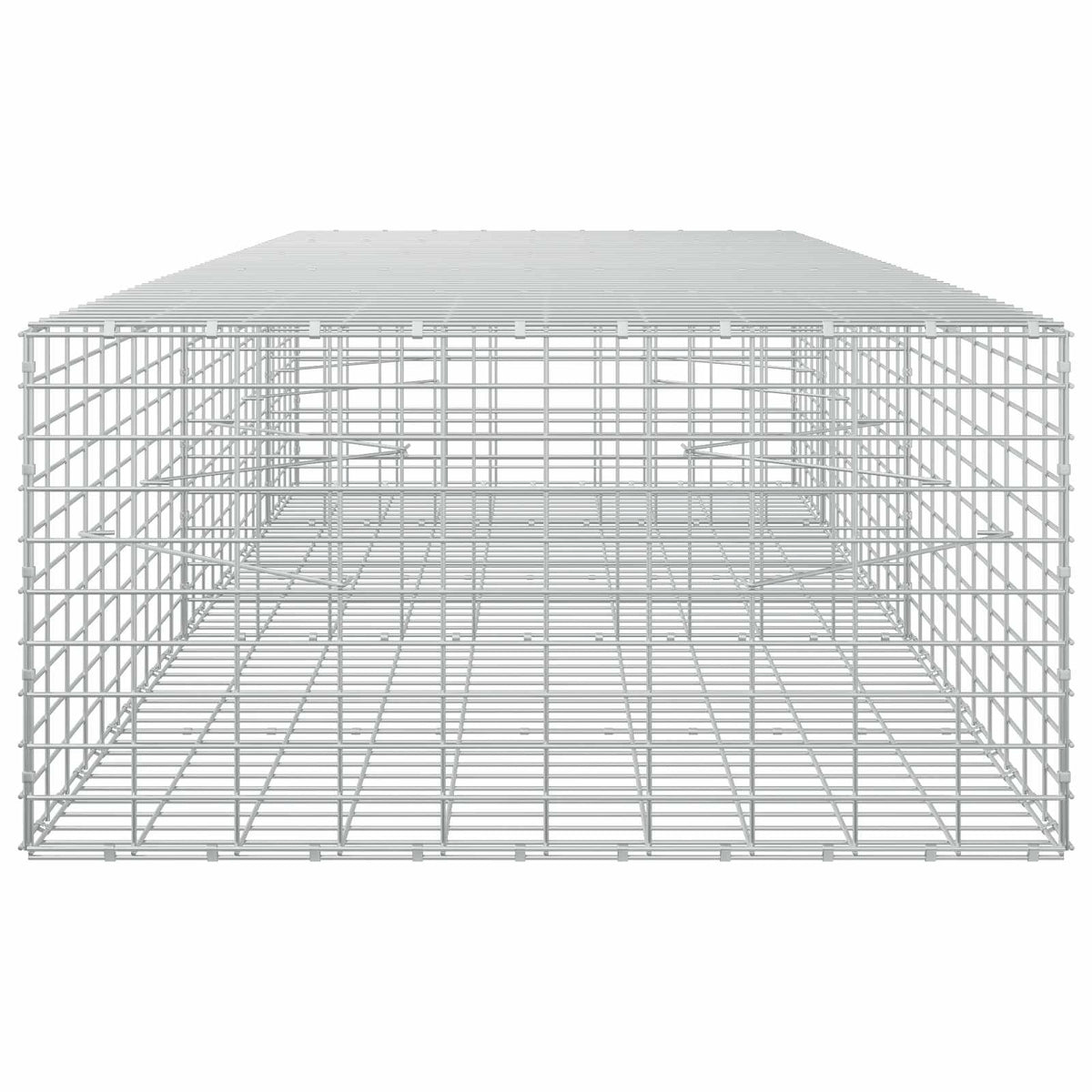 Gabion s žicom debljine 3,5 mm i mrežom 5x10 cm 250x100x50 cm