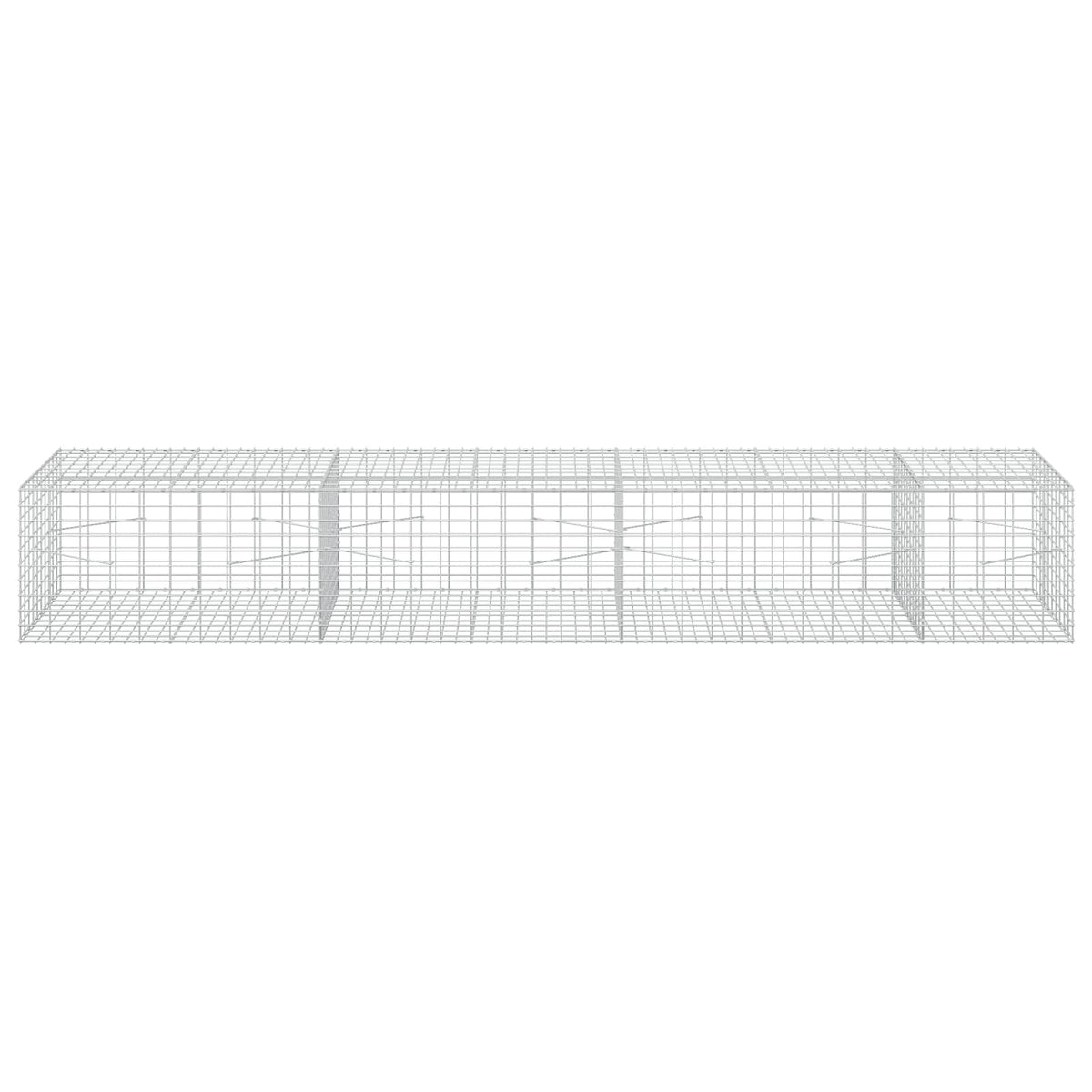 Gabion s žicom debljine 3,5 mm i mrežom 5x10 cm 350x100x50 cm
