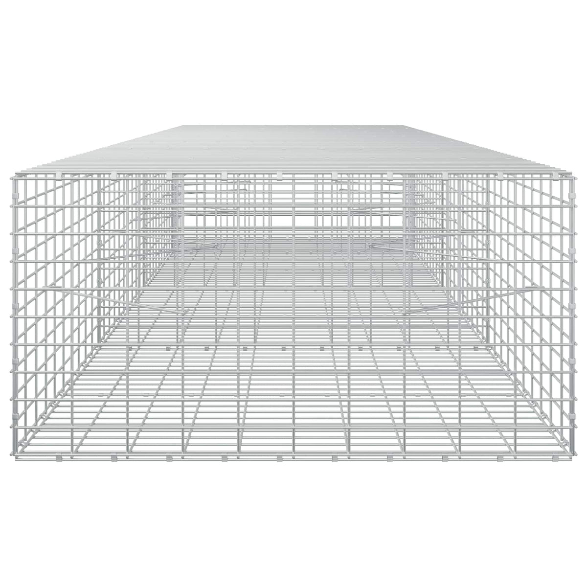 Gabion s žicom debljine 3,5 mm i mrežom 5x10 cm 350x100x50 cm