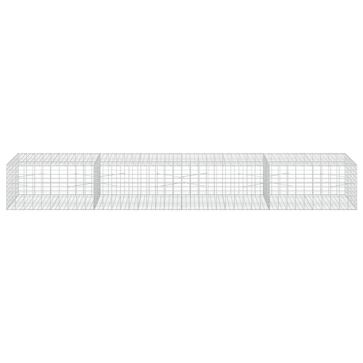 Gabion s žicom debljine 3,5 mm i mrežom 5x10 cm 400x100x50 cm