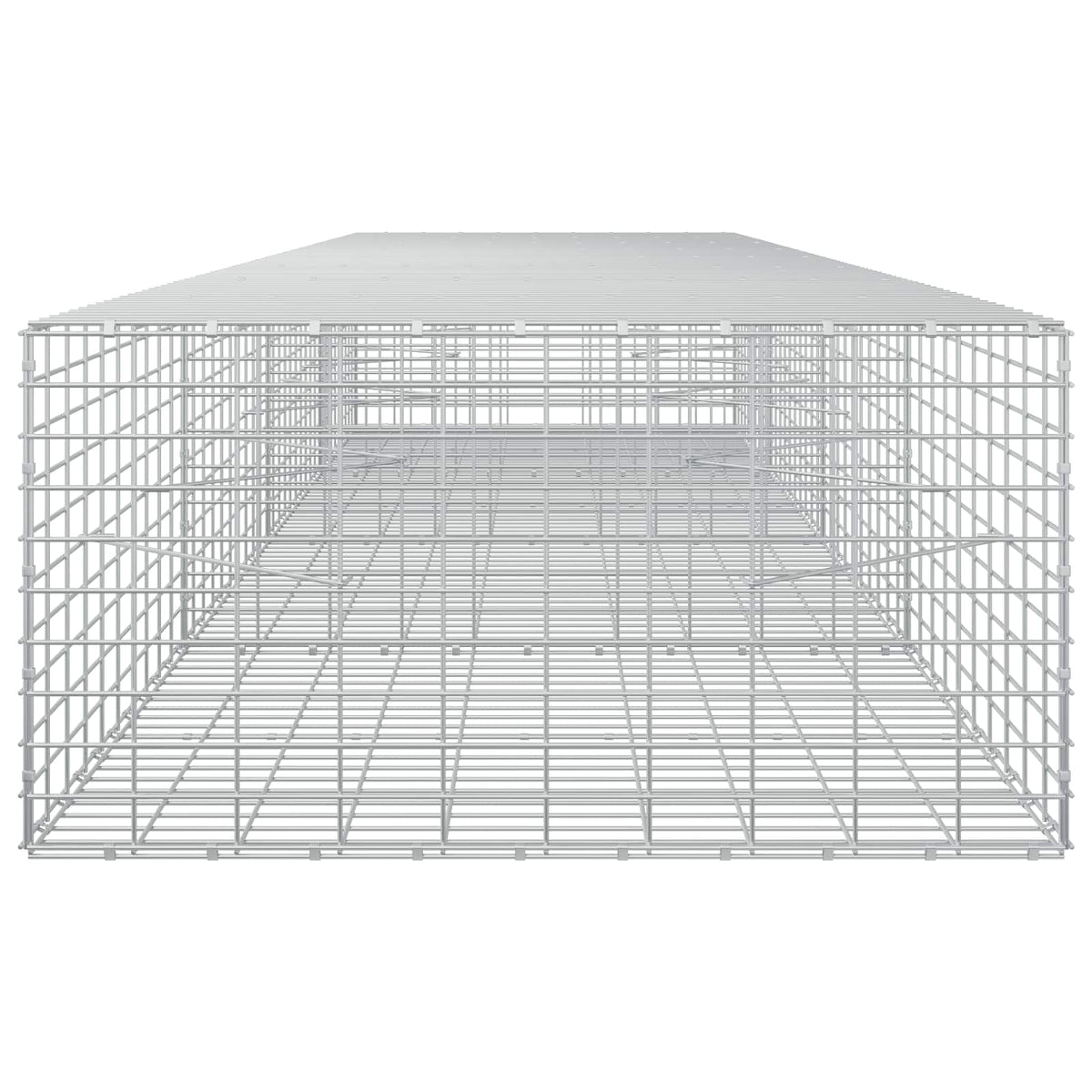 Gabion s žicom debljine 3,5 mm i mrežom 5x10 cm 400x100x50 cm