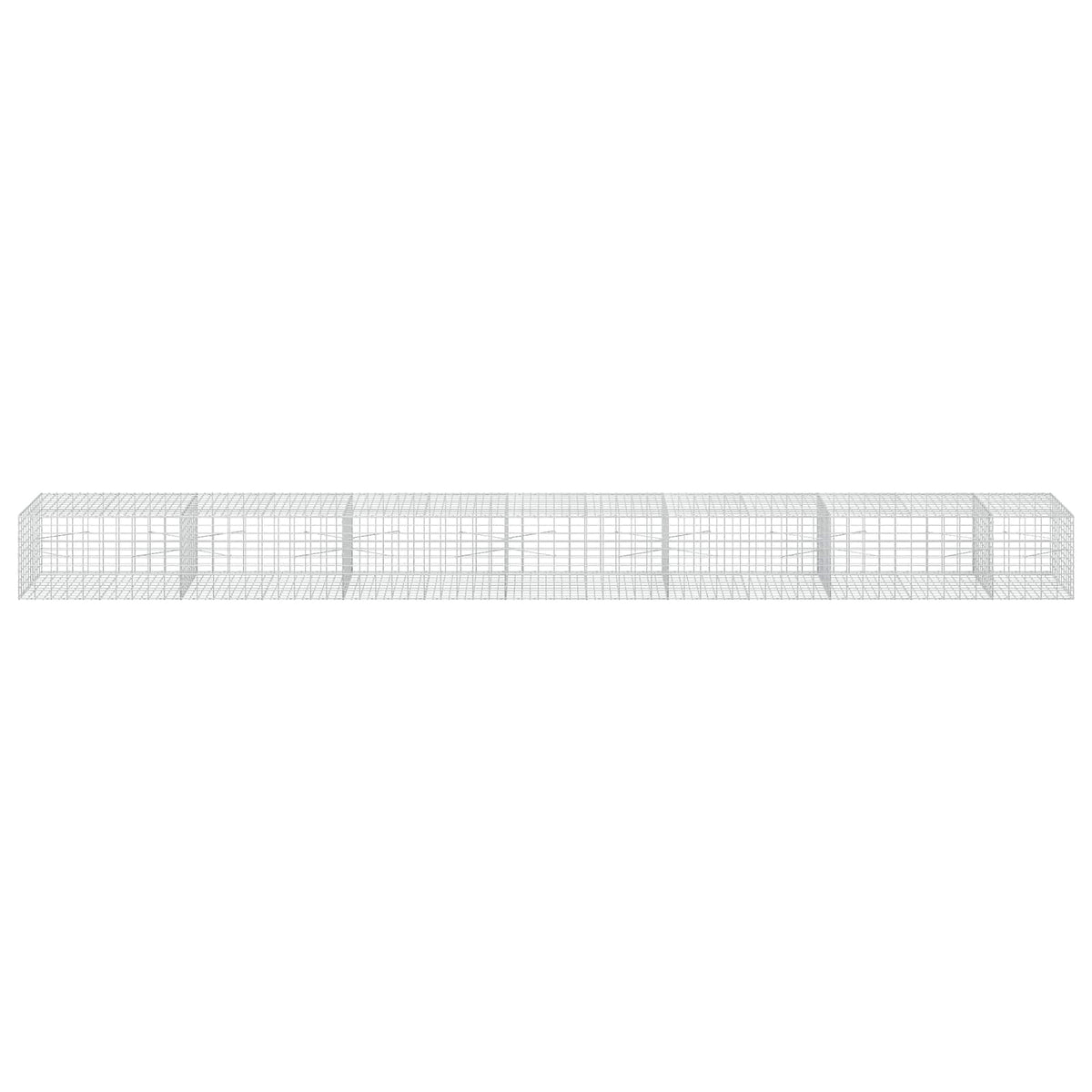 Gabion s žicom debljine 3,5 mm i mrežom 5x10 cm 650x100x50 cm