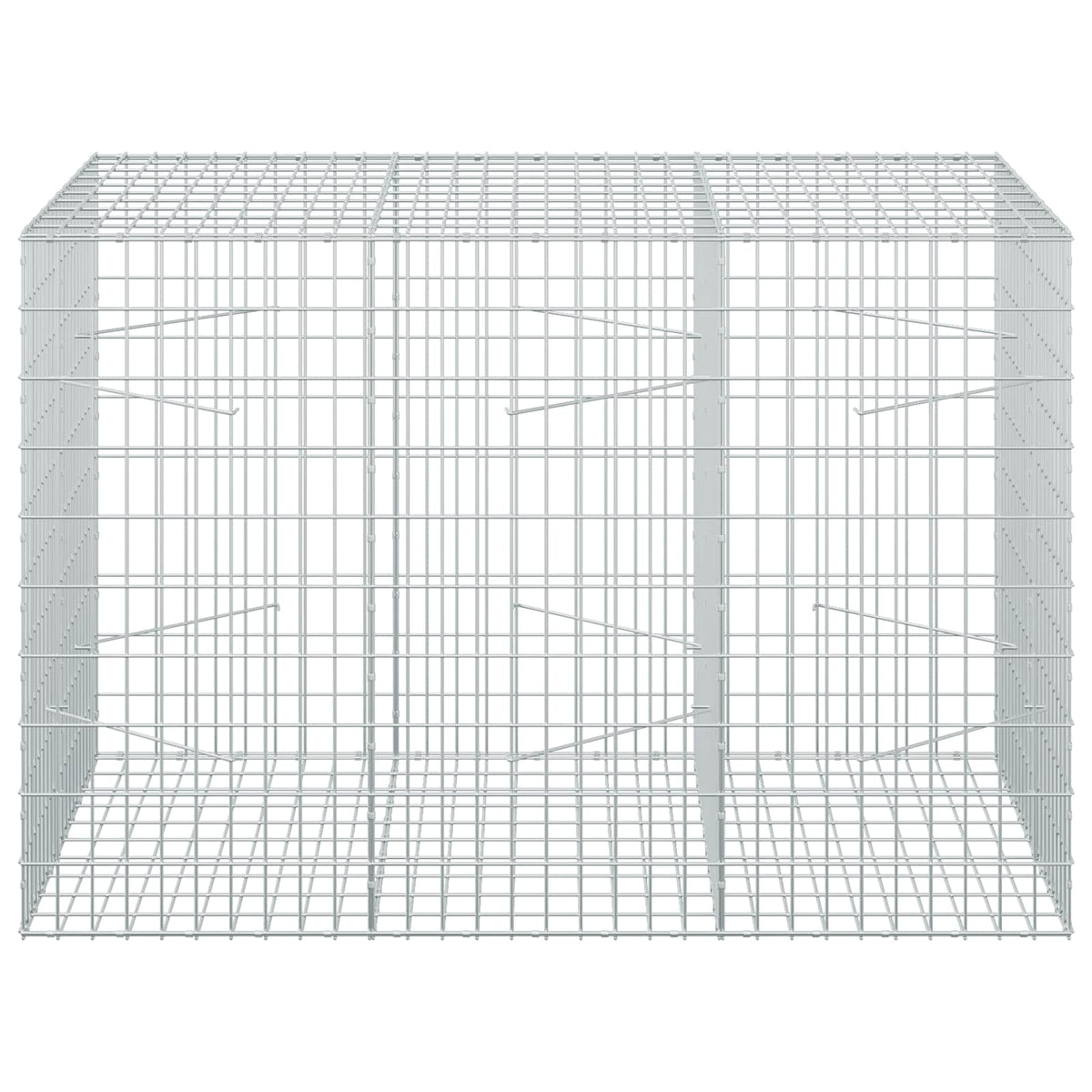 Gabion s žicom debljine 3,5 mm i mrežom 5x10 cm 150x100x100 cm