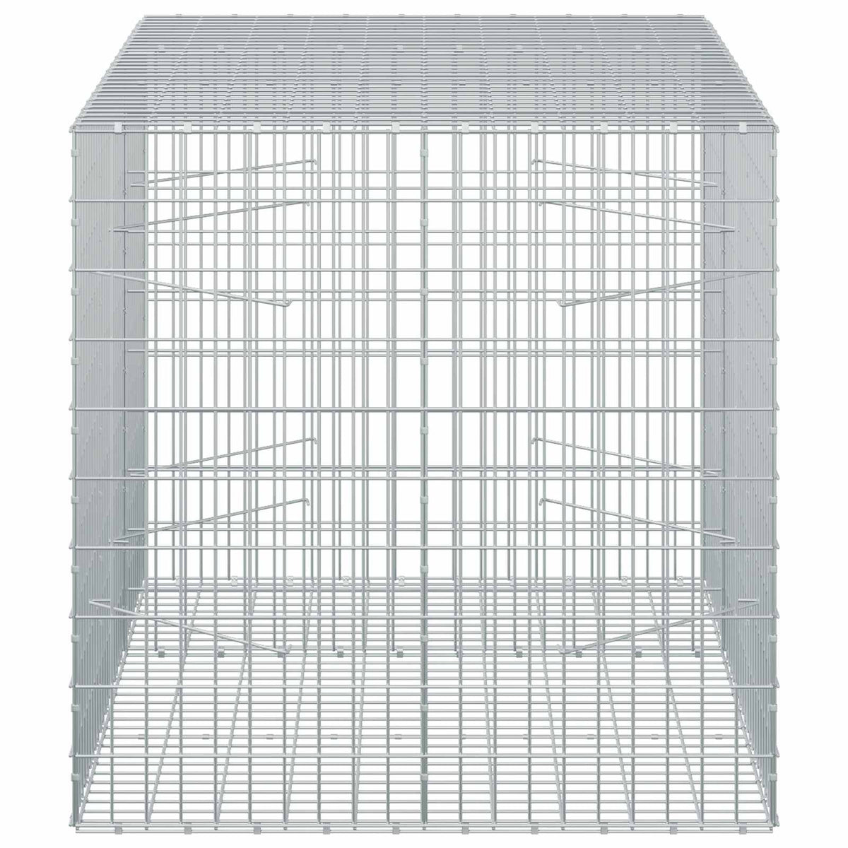 Gabion s žicom debljine 3,5 mm i mrežom 5x10 cm 150x100x100 cm