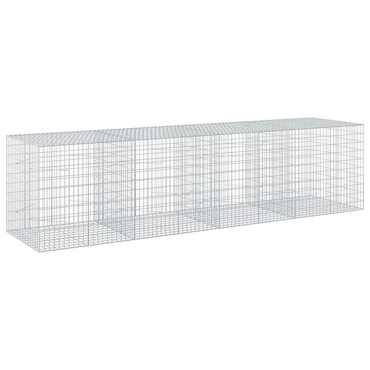 Gabion s žicom debljine 3,5 mm i mrežom 5x10 cm 400x100x100 cm