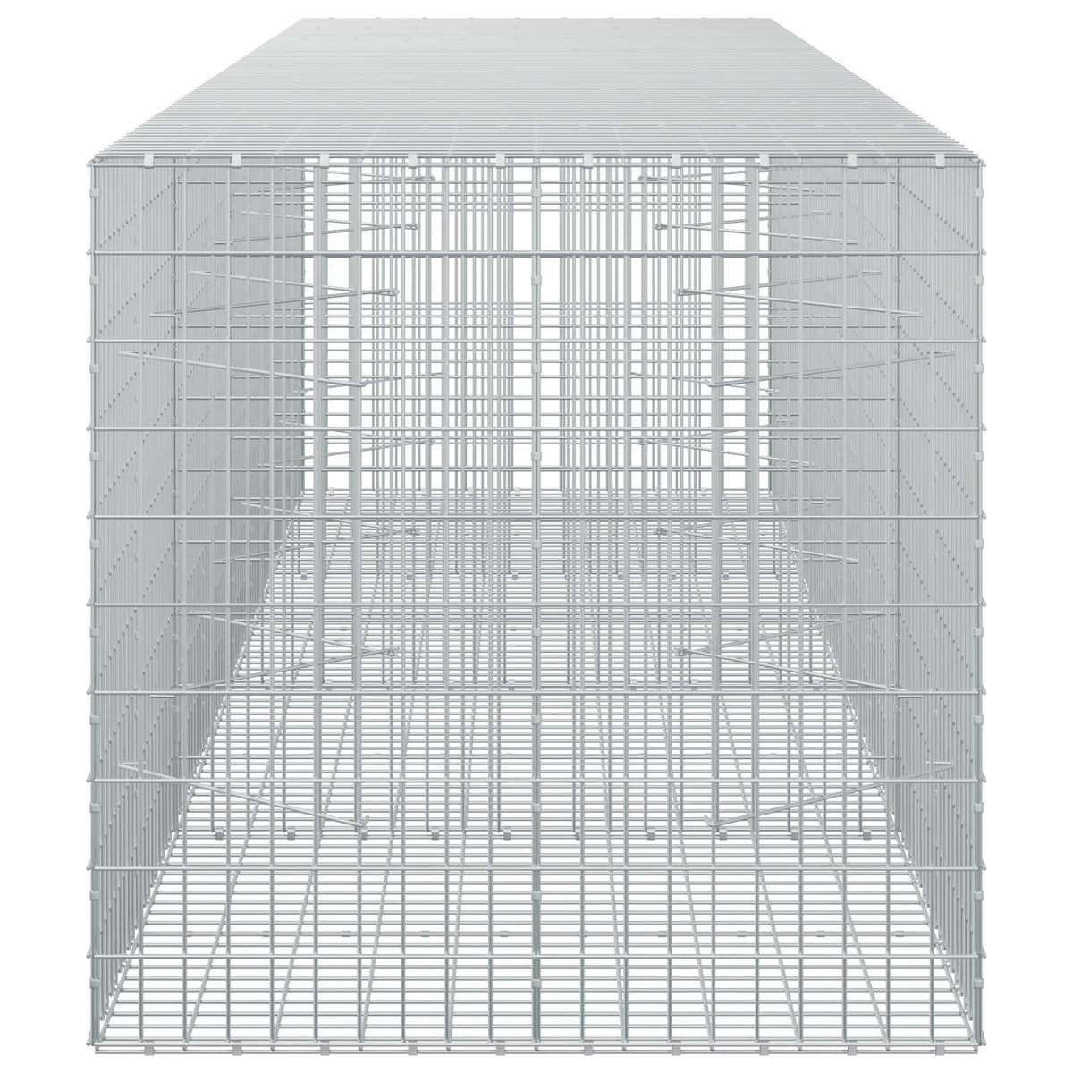 Gabion s žicom debljine 3,5 mm i mrežom 5x10 cm 400x100x100 cm