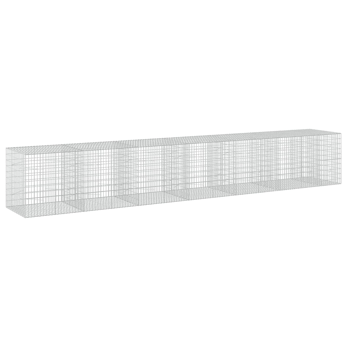 Gabion s žicom debljine 3,5 mm i mrežom 5x10 cm 650x100x100 cm