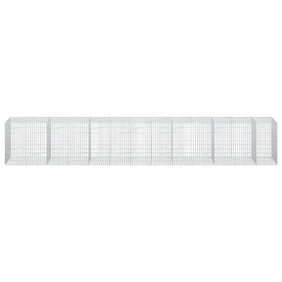 Gabion s žicom debljine 3,5 mm i mrežom 5x10 cm 650x100x100 cm