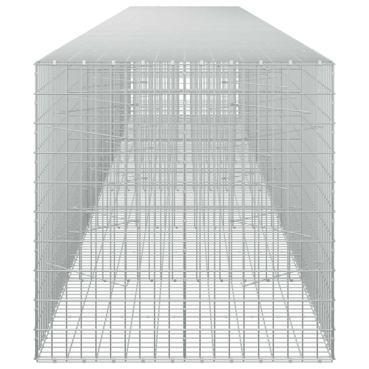 Gabion s žicom debljine 3,5 mm i mrežom 5x10 cm 650x100x100 cm