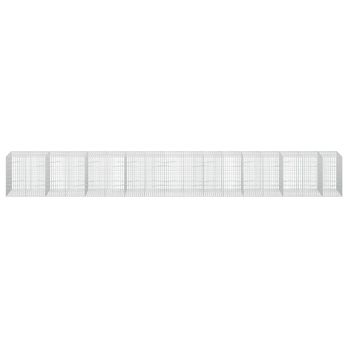 Gabion s žicom debljine 3,5 mm i mrežom 5x10 cm 850x100x100 cm
