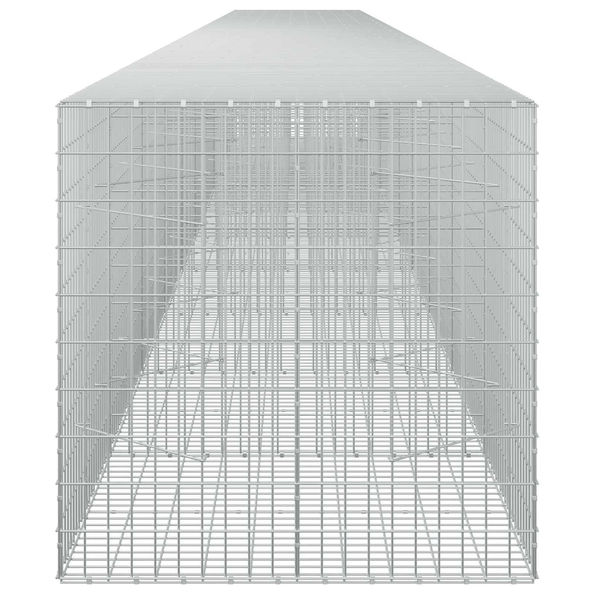 Gabion s žicom debljine 3,5 mm i mrežom 5x10 cm 1050x100x100 cm