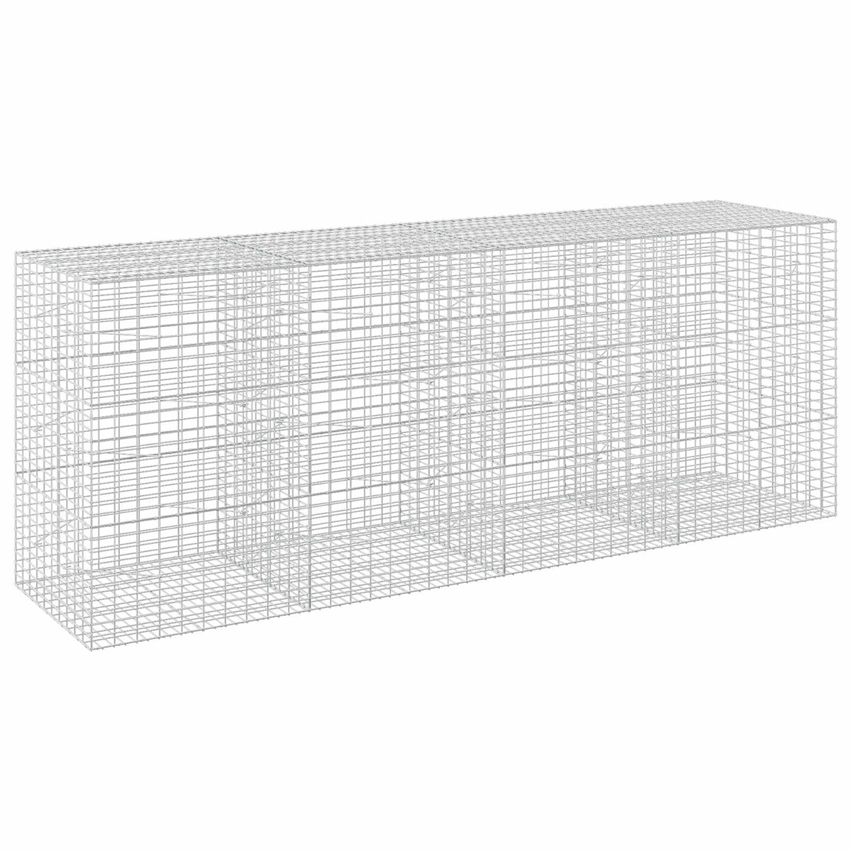 Gabion s žicom debljine 3,5 mm i mrežom 5x10 cm 400x100x150 cm