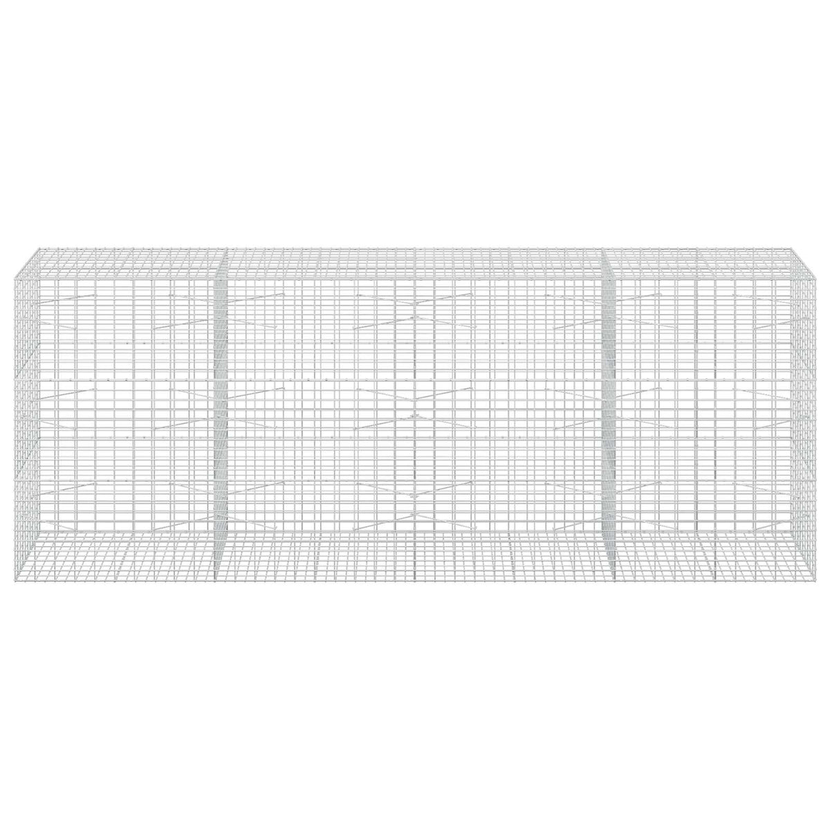 Gabion s žicom debljine 3,5 mm i mrežom 5x10 cm 400x100x150 cm
