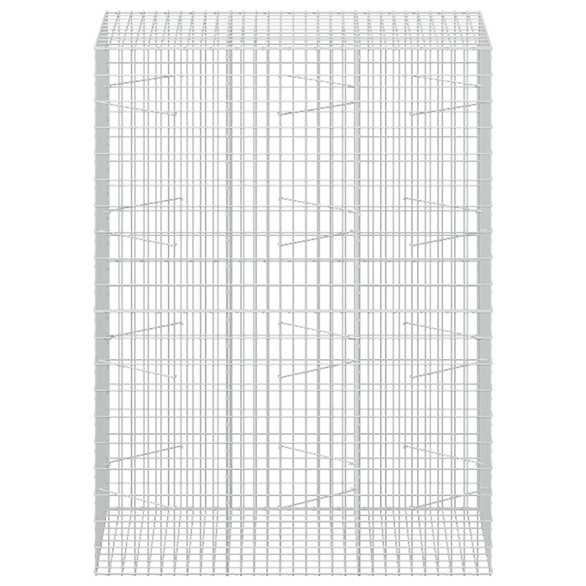 Gabion s žicom debljine 3,5 mm i mrežom 5x10 cm 150x100x200 cm