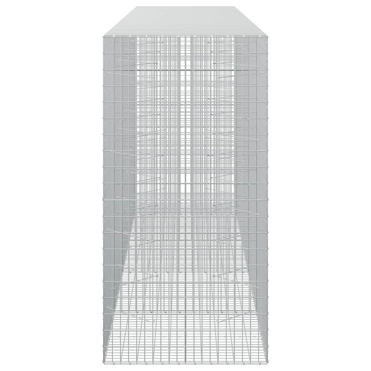 Gabion s žicom debljine 3,5 mm i mrežom 5x10 cm 450x100x200 cm