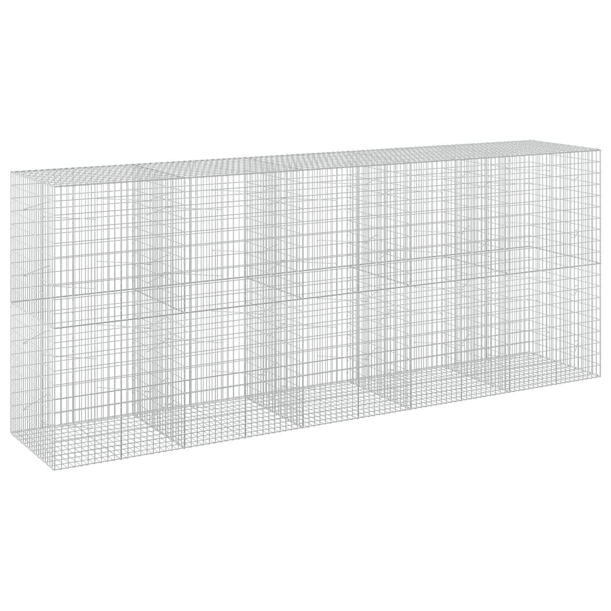 Gabion s žicom debljine 3,5 mm i mrežom 5x10 cm 500x100x200 cm