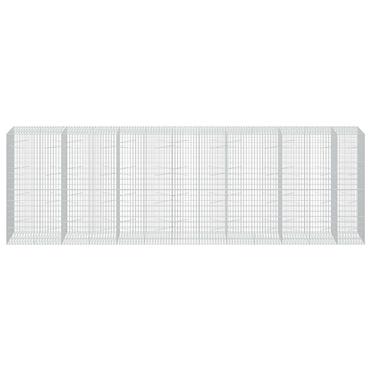 Gabion s žicom debljine 3,5 mm i mrežom 5x10 cm 650x100x200 cm