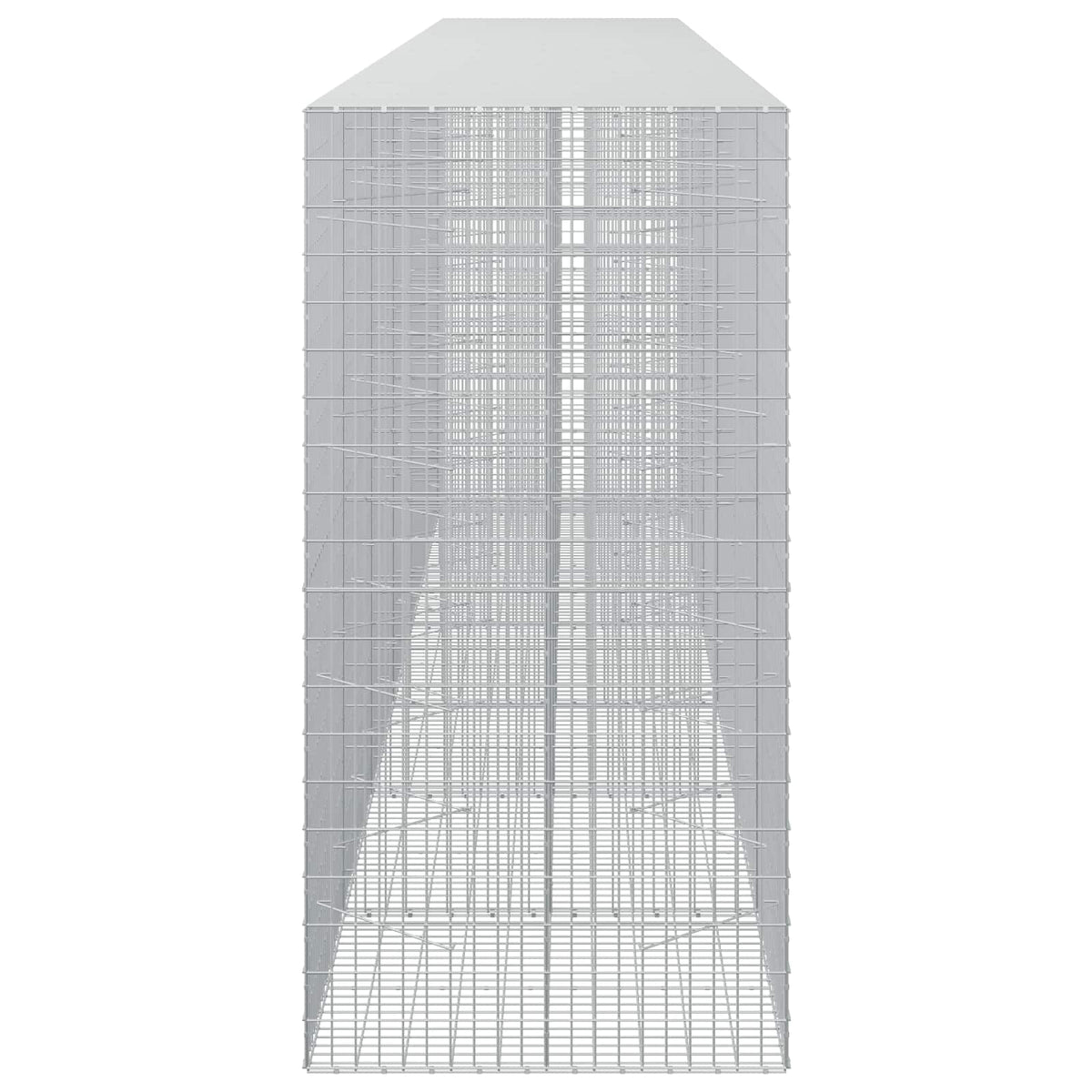 Gabion s žicom debljine 3,5 mm i mrežom 5x10 cm 650x100x200 cm