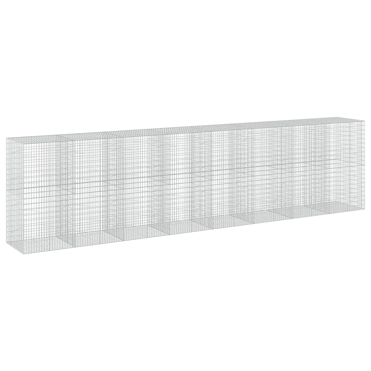 Gabion s žicom debljine 3,5 mm i mrežom 5x10 cm 800x100x200 cm