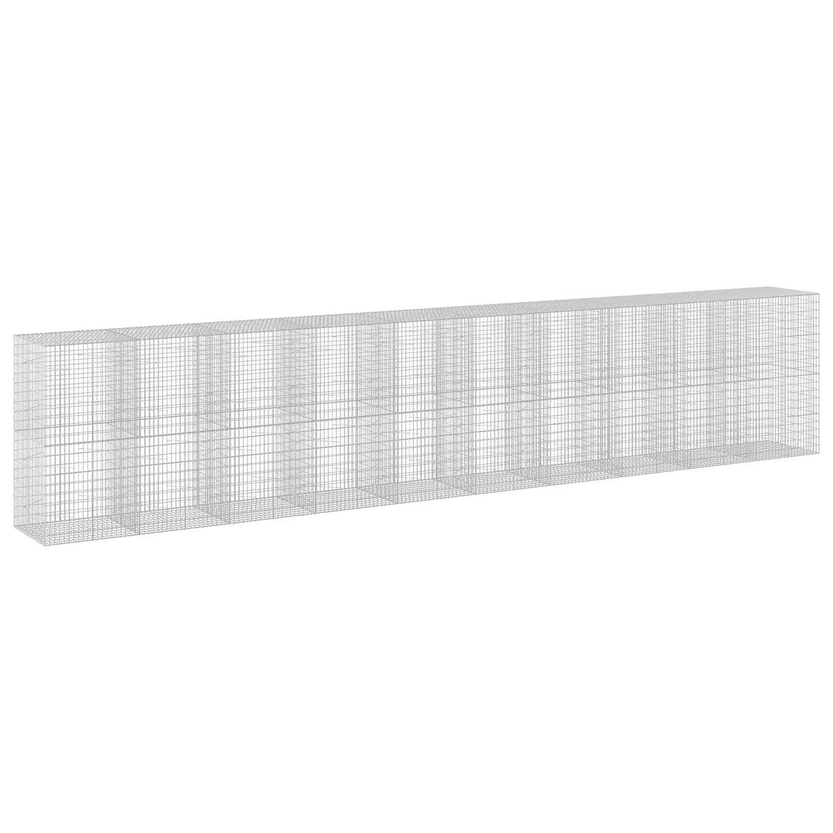 Gabion s žicom debljine 3,5 mm i mrežom 5x10 cm 1000x100x200 cm
