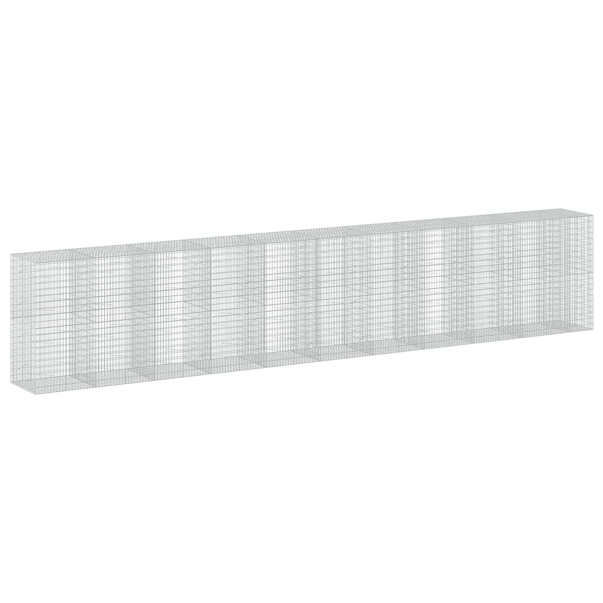 Gabion s žicom debljine 3,5 mm i mrežom 5x10 cm 1050x100x200 cm