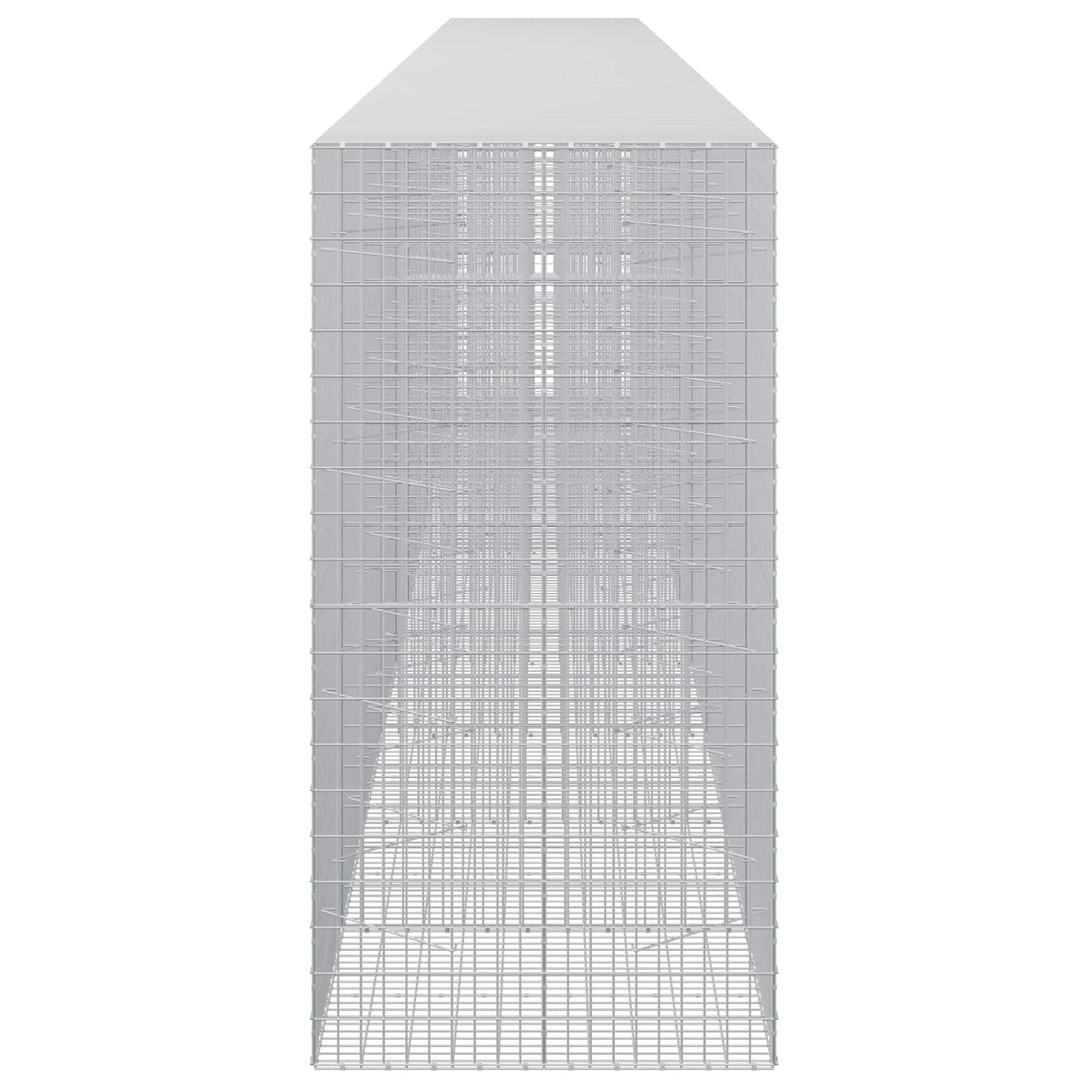 Gabion s žicom debljine 3,5 mm i mrežom 5x10 cm 1050x100x200 cm