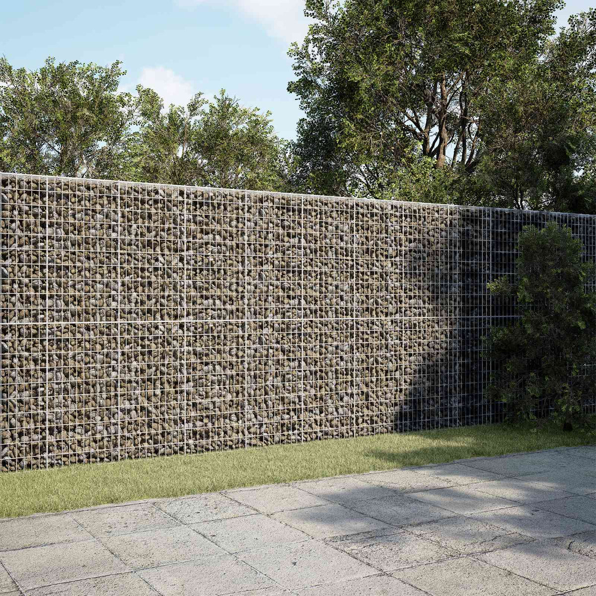 Gabion s žicom debljine 3,5 mm i mrežom 5x10 cm 1150x100x200 cm