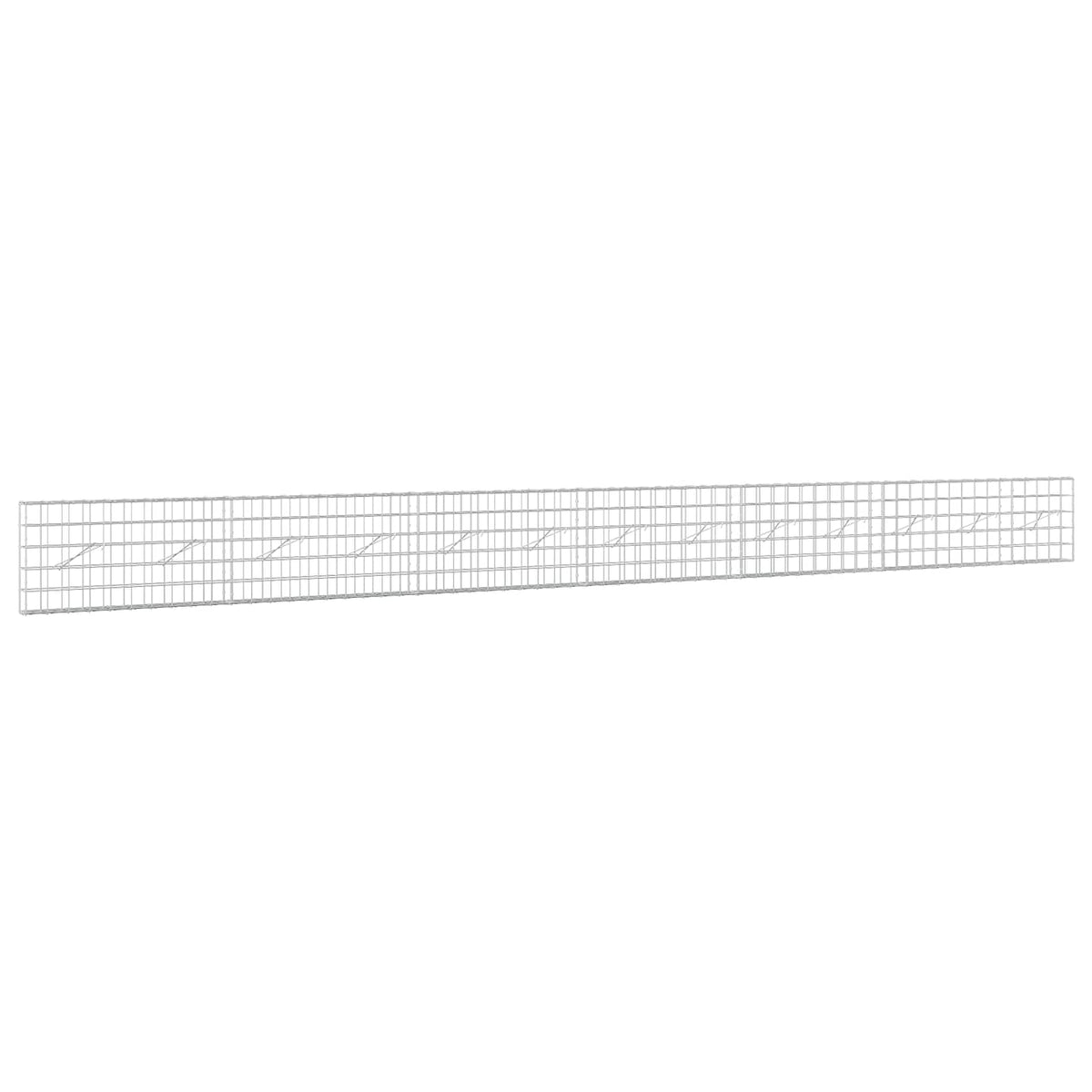 Gabion s žicom debljine 3,5 mm i mrežom 10x10 cm 650x10x50 cm