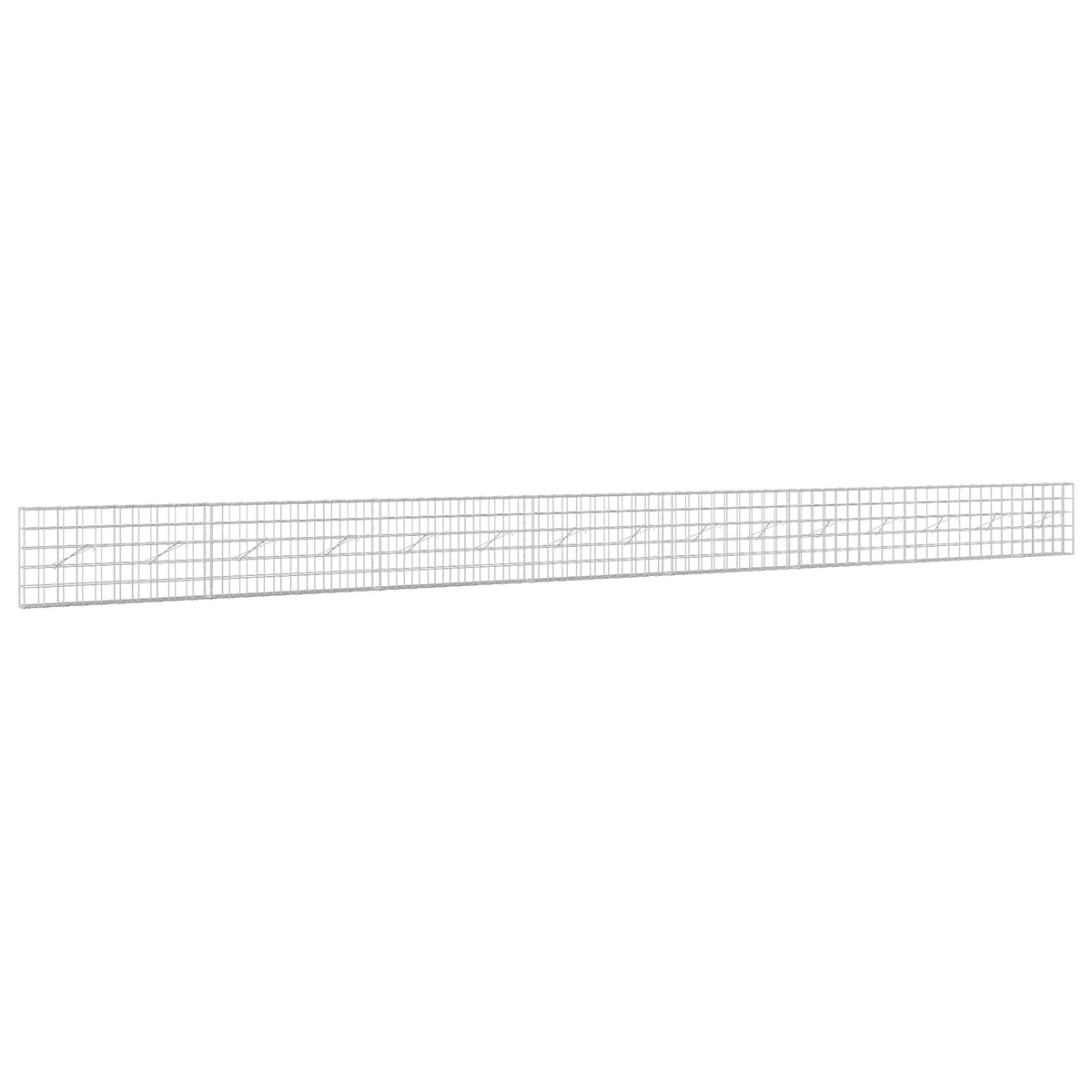 Gabion s žicom debljine 3,5 mm i mrežom 10x10 cm 750x10x50 cm