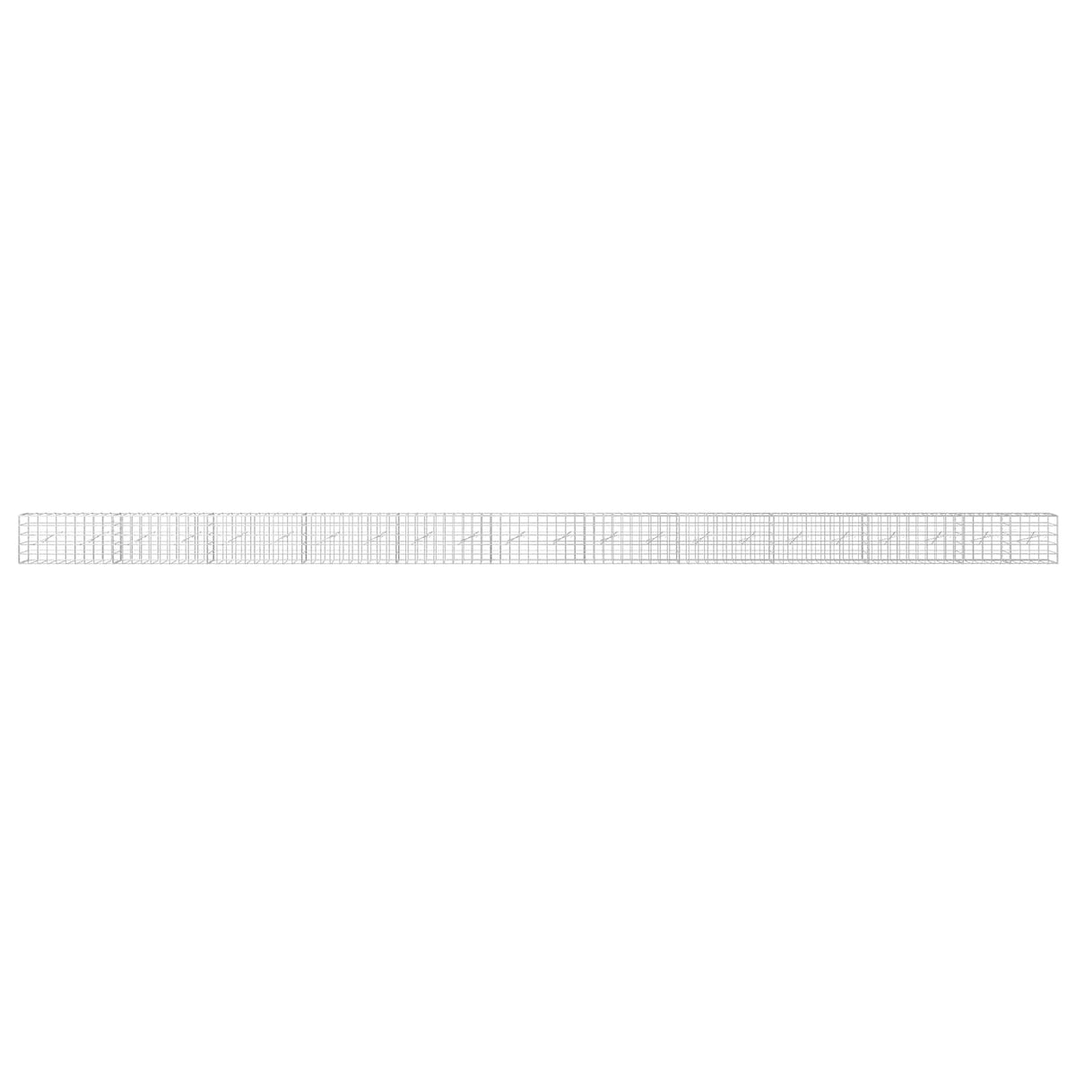 Gabion s žicom debljine 3,5 mm i mrežom 10x10 cm 1100x10x50 cm