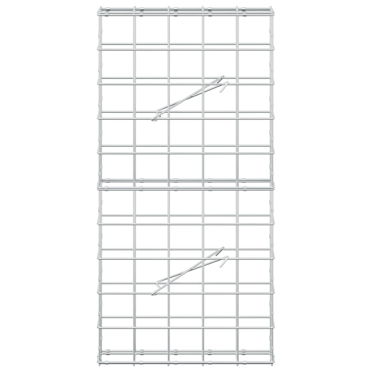 Gabion s žicom debljine 3,5 mm i mrežom 10x10 cm 50x10x100 cm