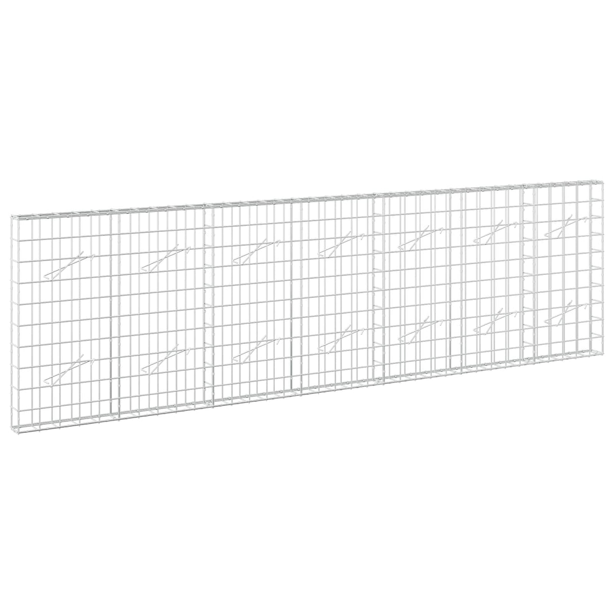 Gabion s žicom debljine 3,5 mm i mrežom 10x10 cm 350x10x100 cm