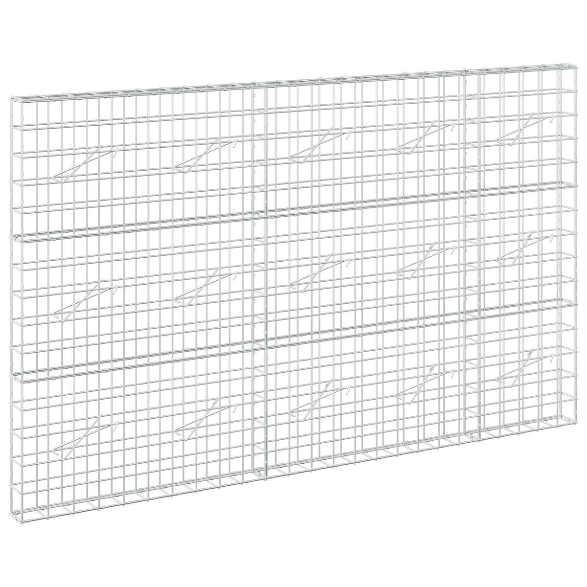 Gabion s žicom debljine 3,5 mm i mrežom 10x10 cm 250x10x150 cm
