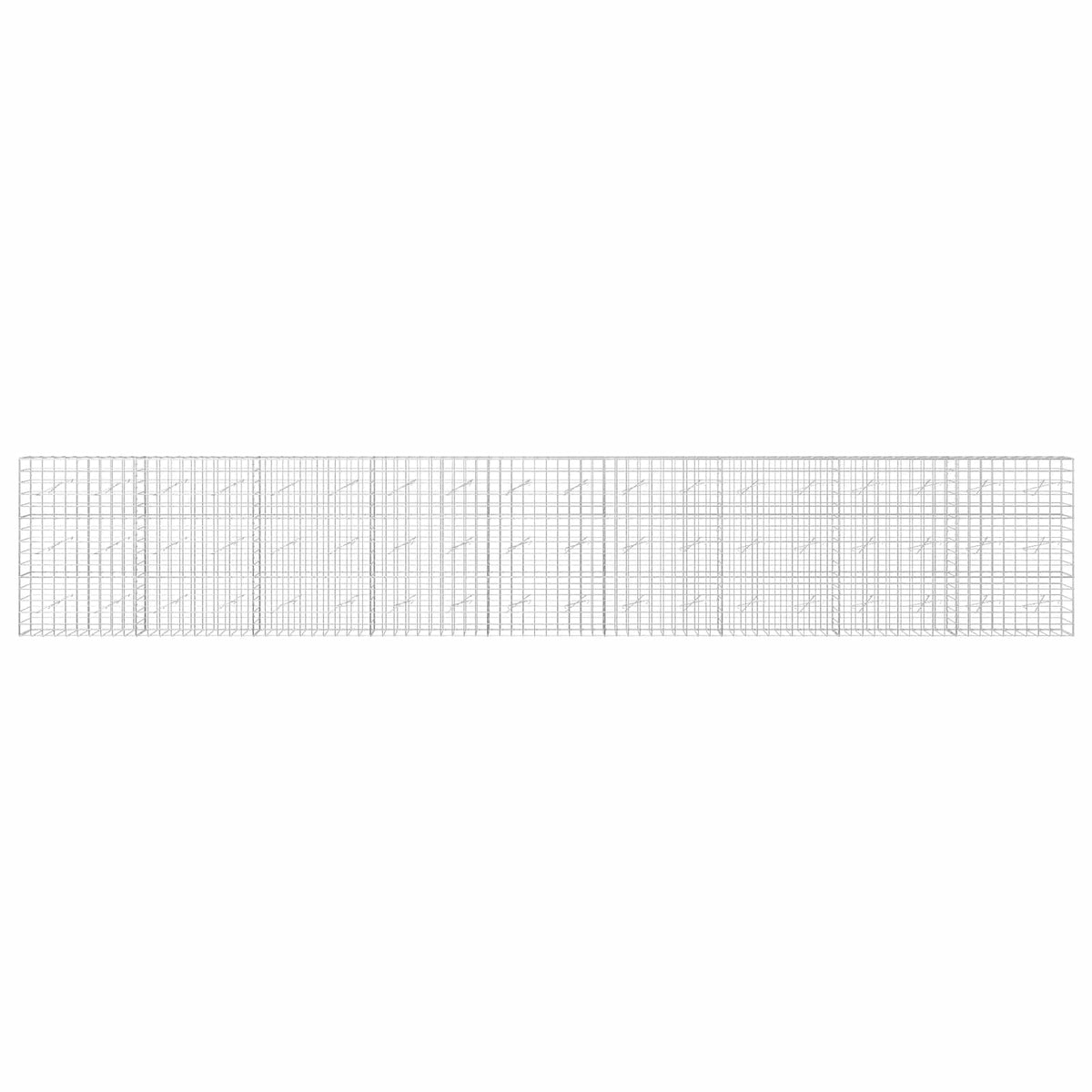 Gabion s žicom debljine 3,5 mm i mrežom 10x10 cm 900x10x150 cm