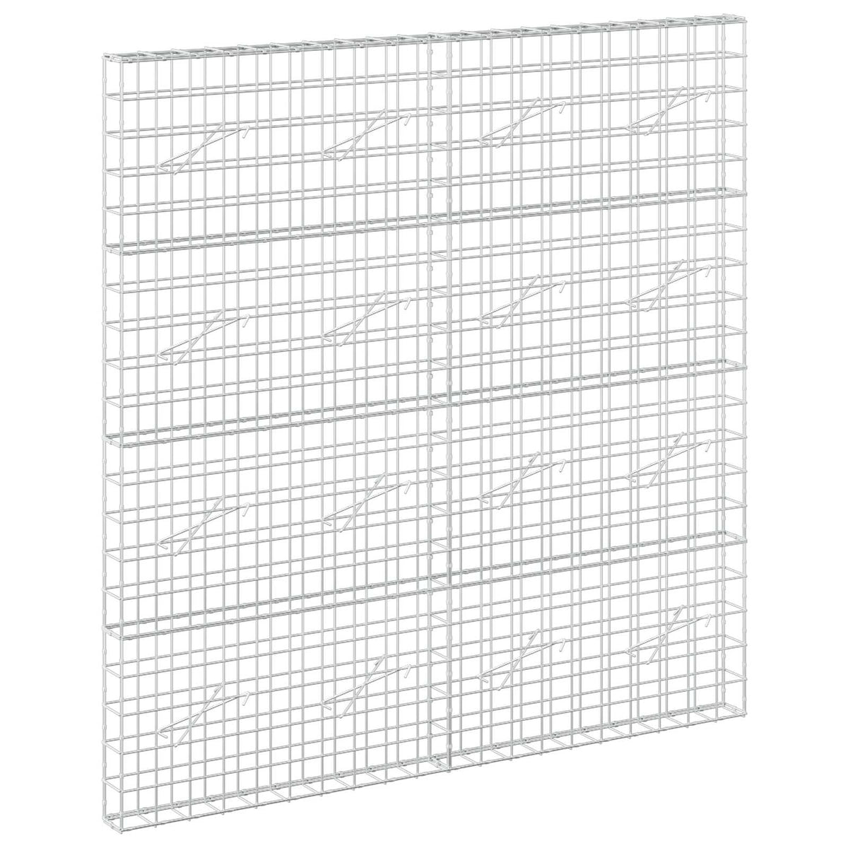 Gabion s žicom debljine 3,5 mm i mrežom 10x10 cm 200x10x200 cm