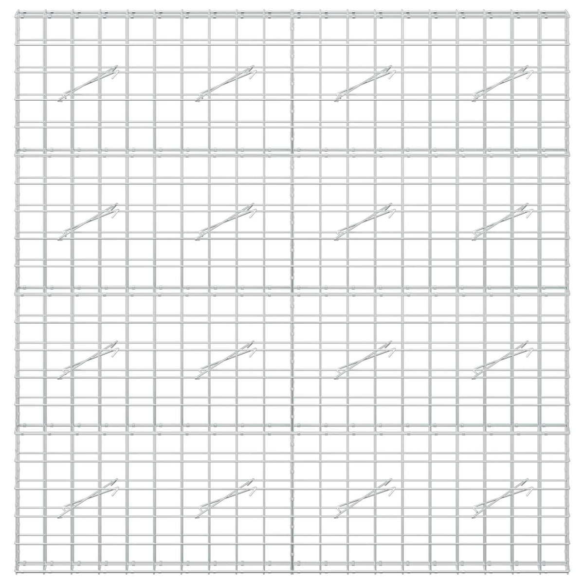 Gabion s žicom debljine 3,5 mm i mrežom 10x10 cm 200x10x200 cm