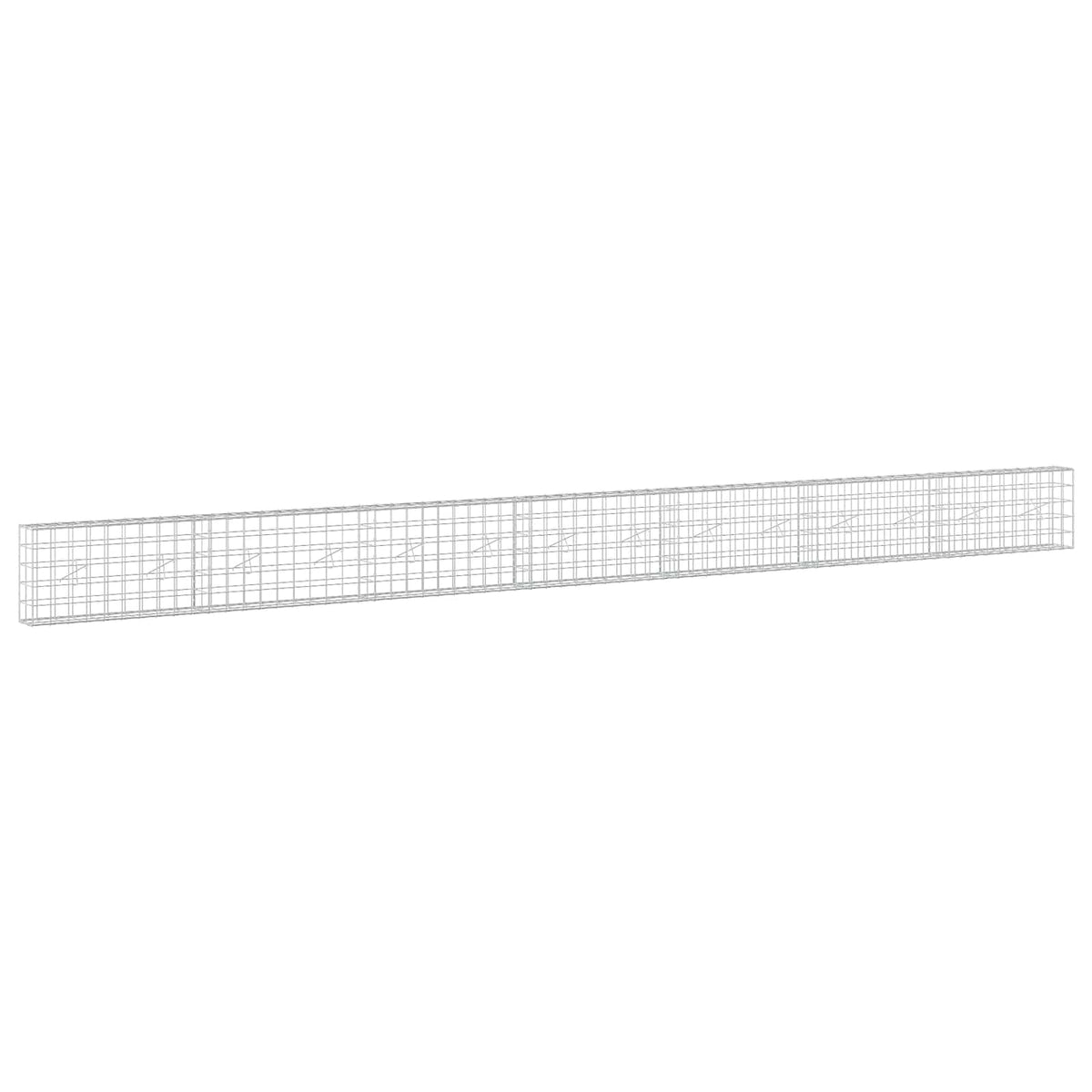 Gabion s žicom debljine 3,5 mm i mrežom 10x10 cm 700x20x50 cm