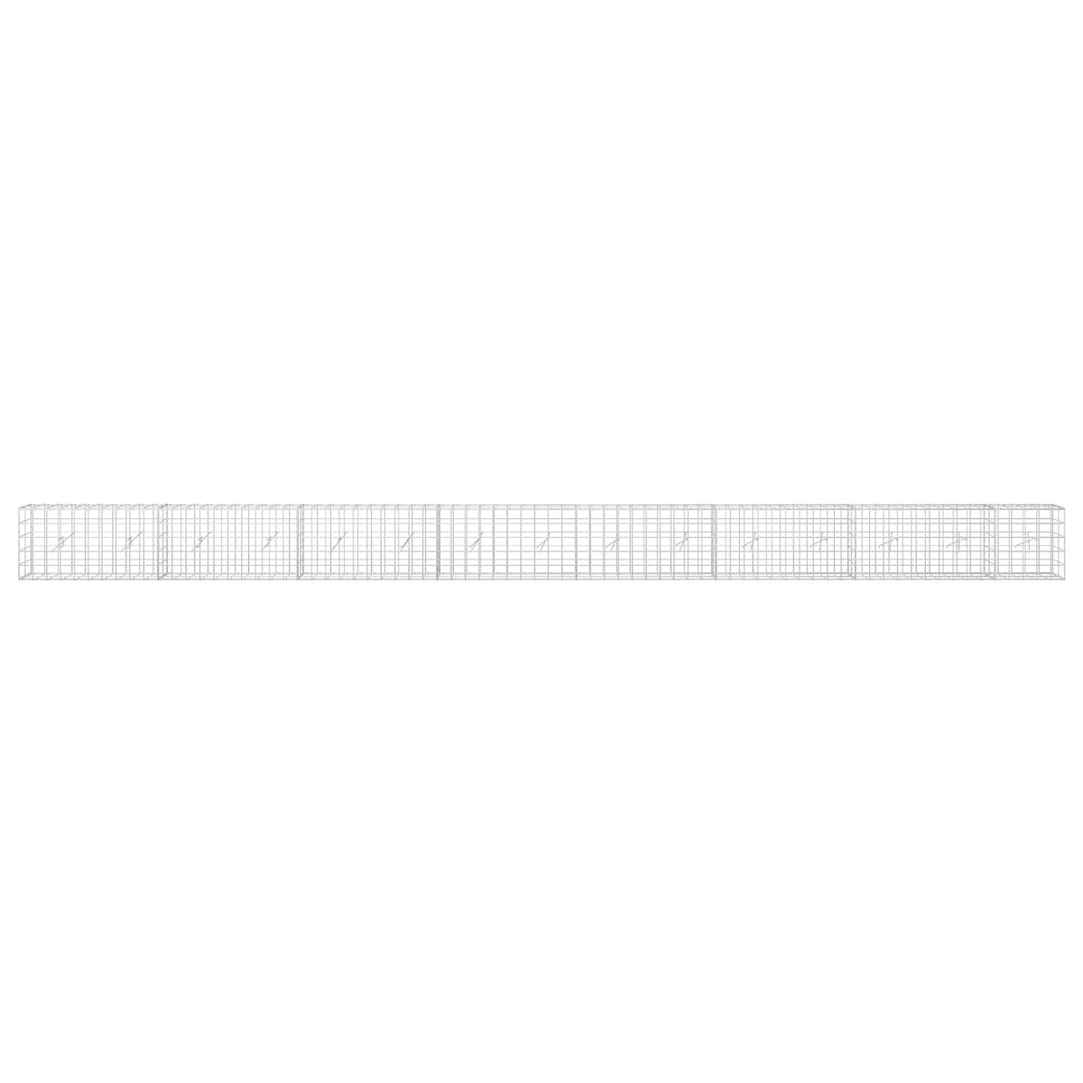 Gabion s žicom debljine 3,5 mm i mrežom 10x10 cm 750x20x50 cm