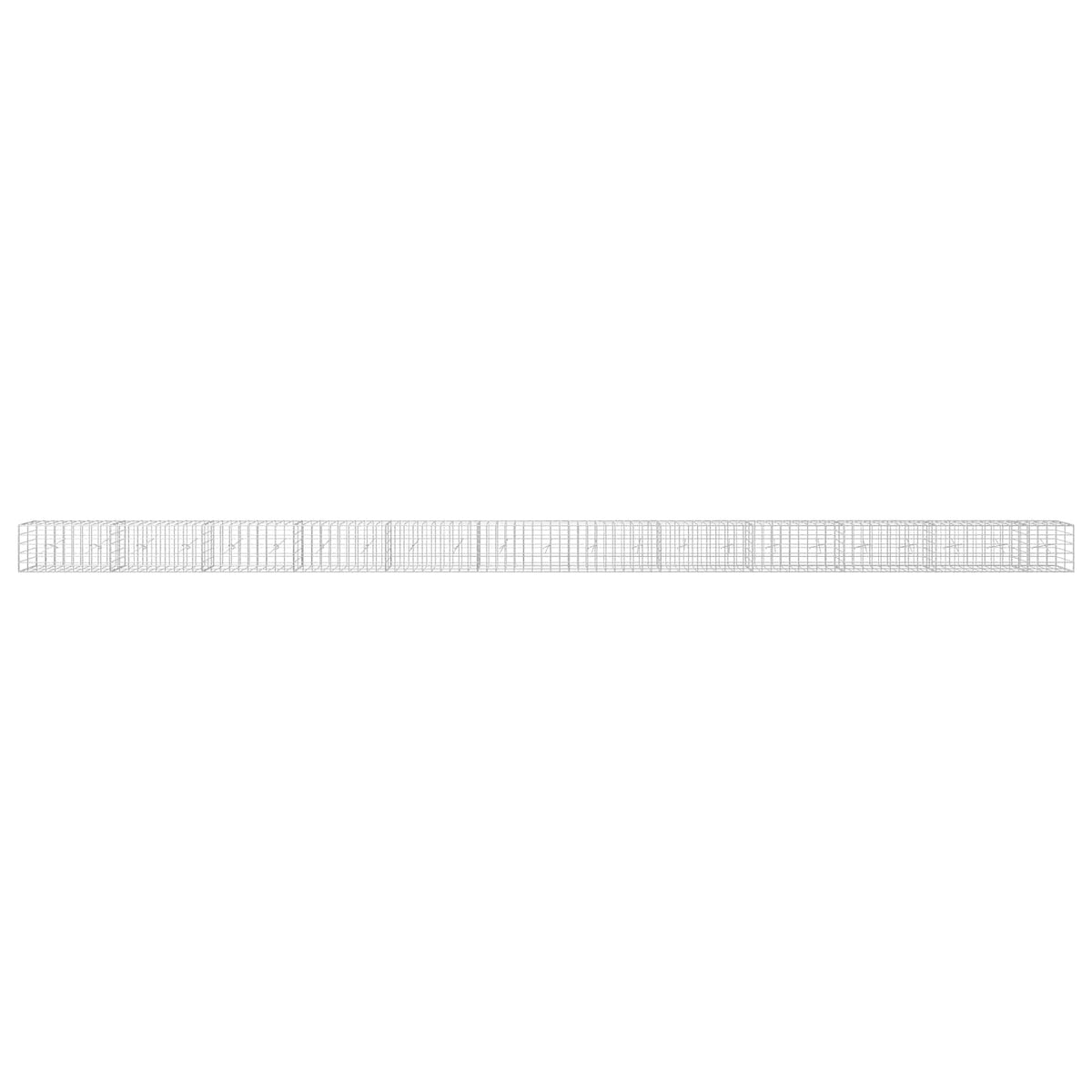 Gabion s žicom debljine 3,5 mm i mrežom 10x10 cm 1150x20x50 cm