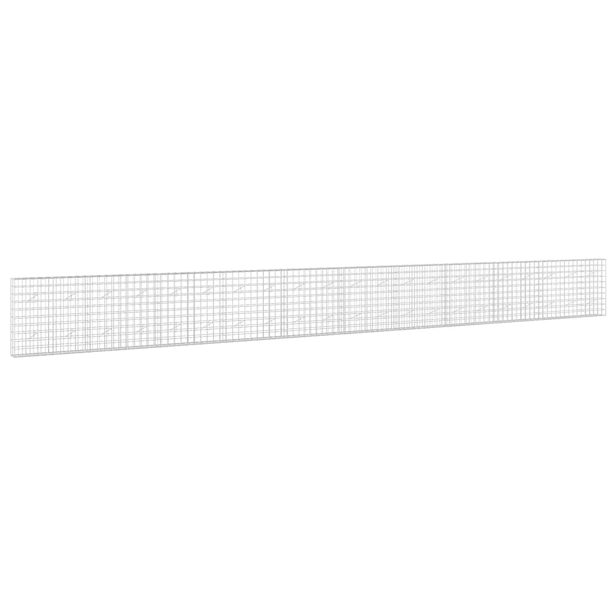 Gabion s žicom debljine 3,5 mm i mrežom 10x10 cm 1050x20x100 cm