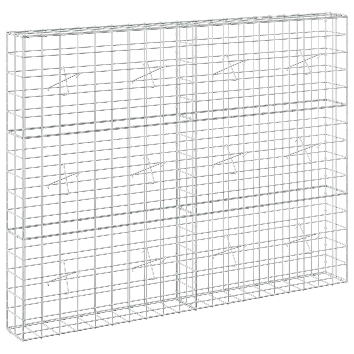 Gabion s žicom debljine 3,5 mm i mrežom 10x10 cm 200x20x150 cm