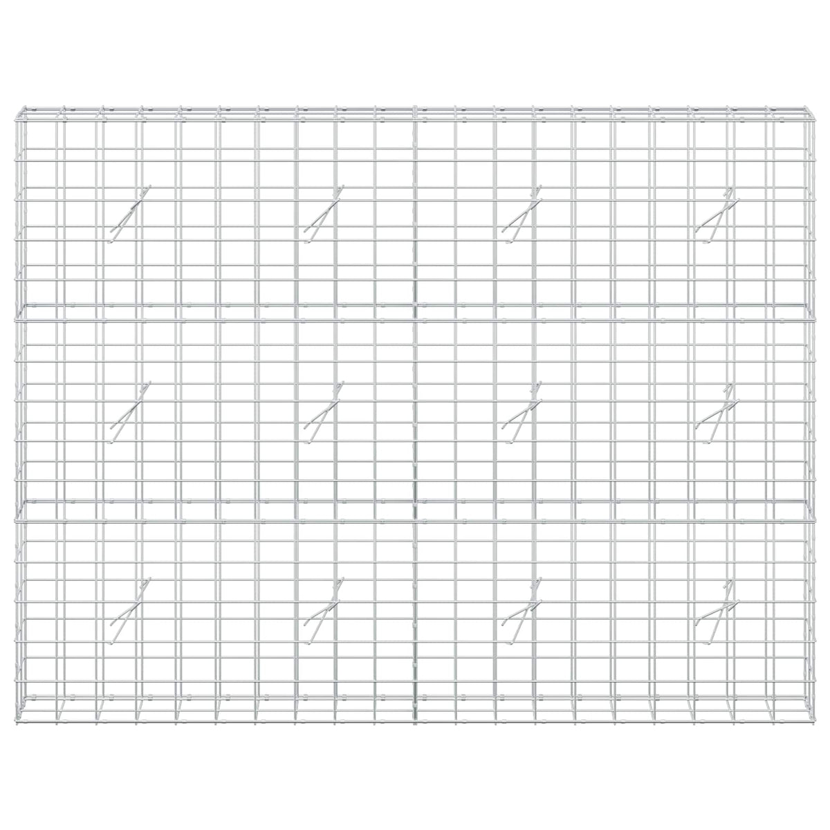 Gabion s žicom debljine 3,5 mm i mrežom 10x10 cm 200x20x150 cm