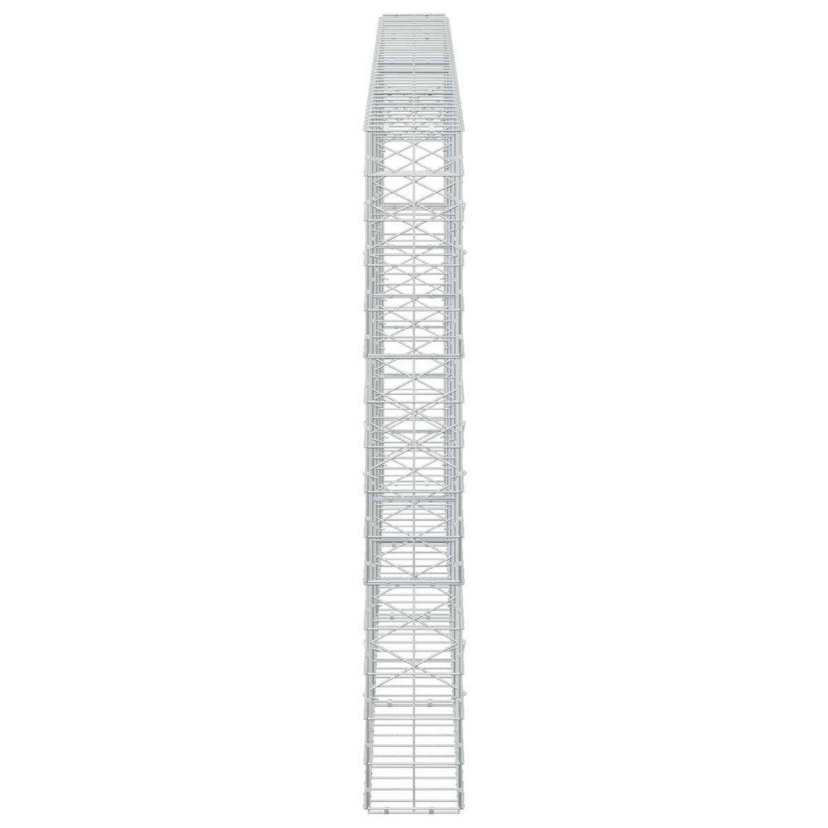 Gabion s žicom debljine 3,5 mm i mrežom 10x10 cm 400x20x150 cm