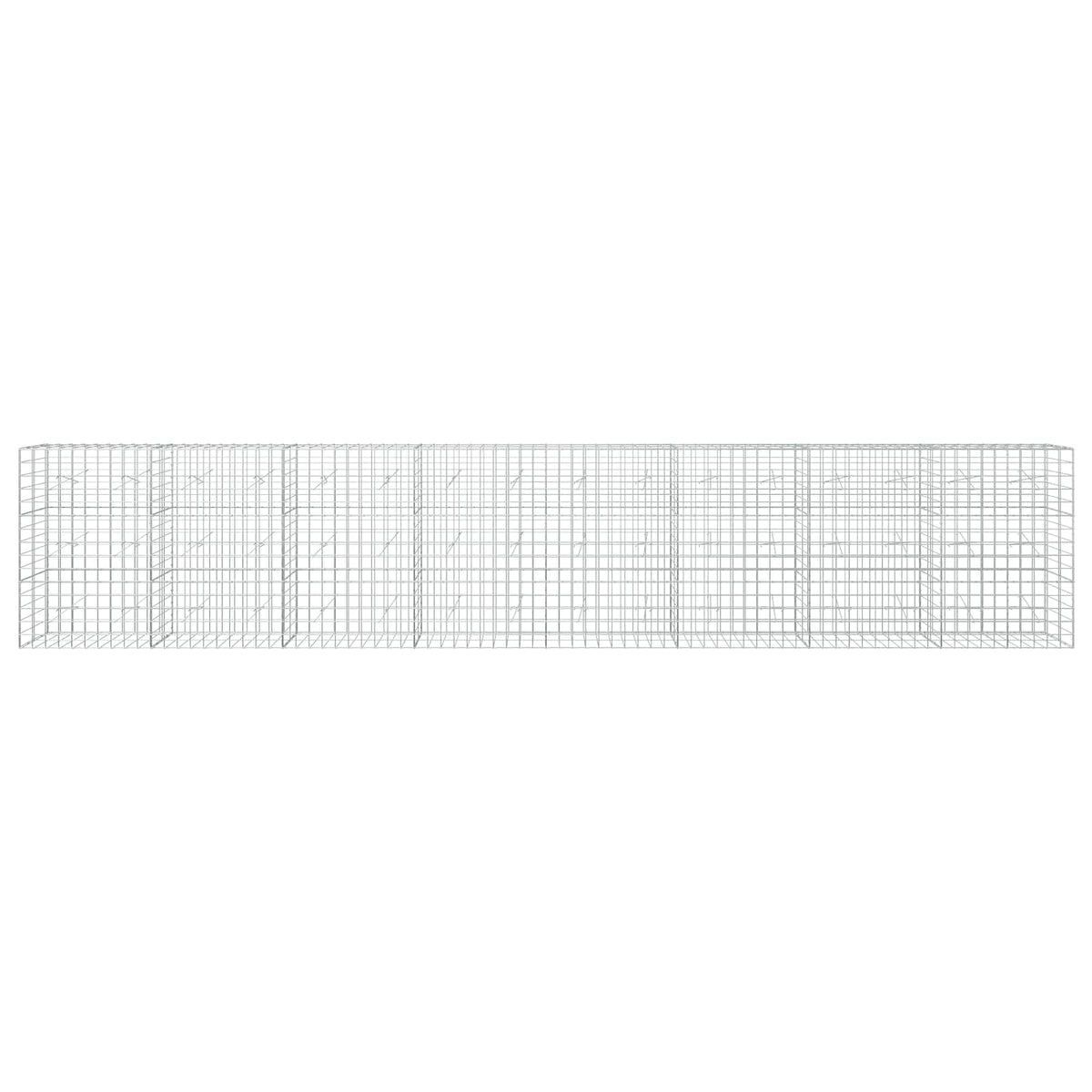 Gabion s žicom debljine 3,5 mm i mrežom 10x10 cm 800x20x150 cm